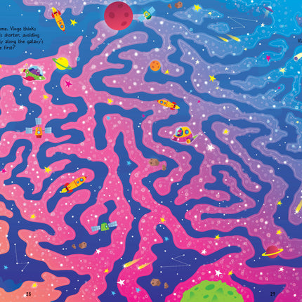 A cincea pagina a cartii Space Maze Book