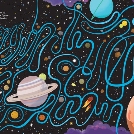 A treia pagina a cartii Space Maze Book