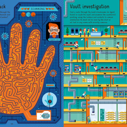 A doua pagina a cartii Spy Mazes