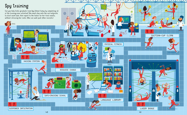 Prima pagina a cartii Spy Mazes