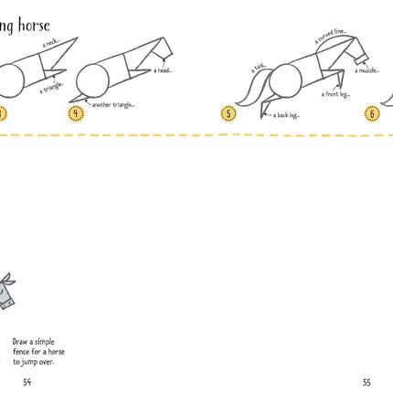 A doua pagina a cartii Step-by-step Drawing Horses and Ponies