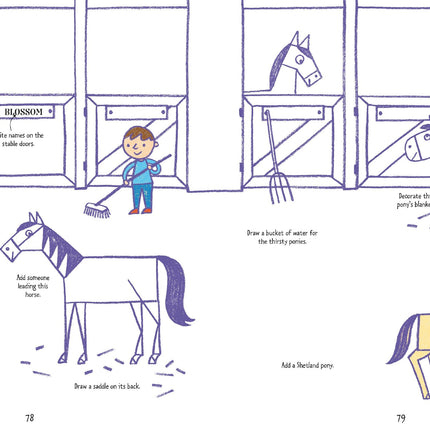 Prima pagina a cartii Step-by-step Drawing Horses and Ponies