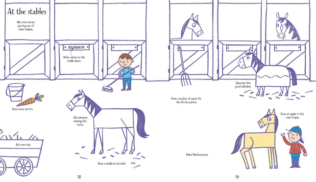 Prima pagina a cartii Step-by-step Drawing Horses and Ponies