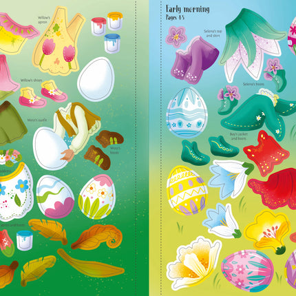 A cincea pagina a cartii Sticker Dolly Dressing Easter Egg Hunt 