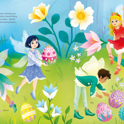 A doua pagina a cartii Sticker Dolly Dressing Easter Egg Hunt 