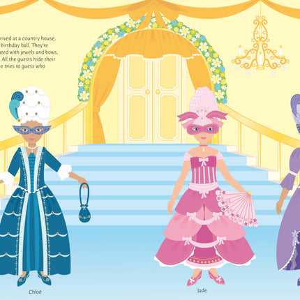 A patra pagina a cartii Sticker Dolly Dressing Fancy Dress