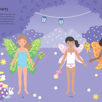 Prima pagina a cartii Sticker Dolly Dressing Fancy Dress