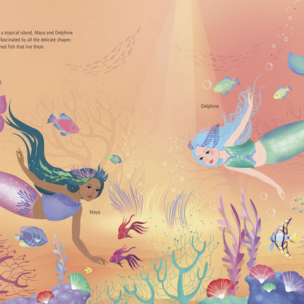Ilustrație sirene carte Usborne Mermaids