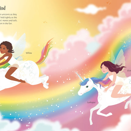 A treia pagina a cartii Sticker Dolly Dressing Rainbow Unicorns