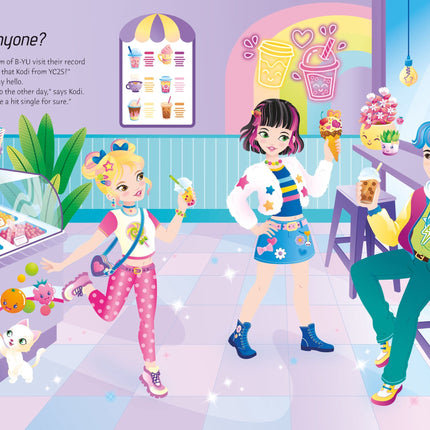 sectiune de interior a cartii sticker dolly dressing usborne - miniLama