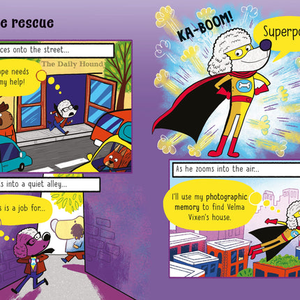 A treia pagina a cartii Superpoodle and the Mega Blaster