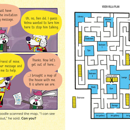 Prima pagina a cartii Superpoodle and the Mega Blaster