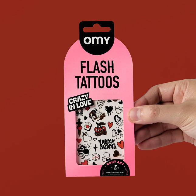 tatuaje temporare OMY Crazy In Love - miniLama