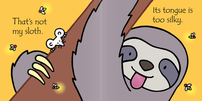 Prima pagina a cartii That's not my sloth