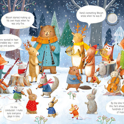A treia pagina a cartii The Animal Orchestra Plays Mozart