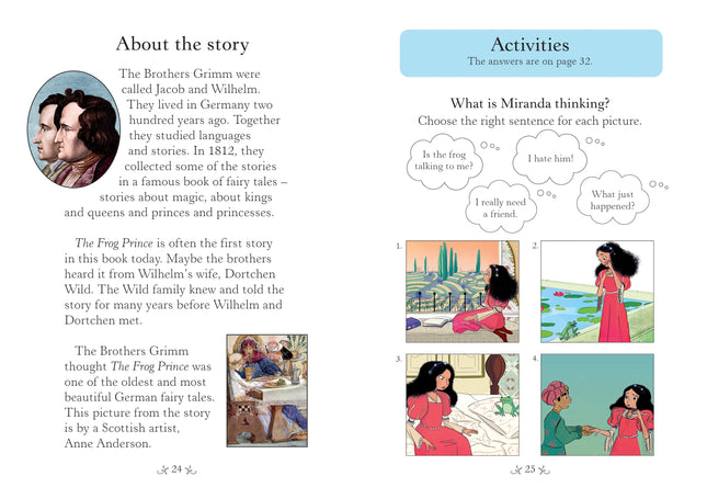 Prima pagina a cartii The Frog Prince