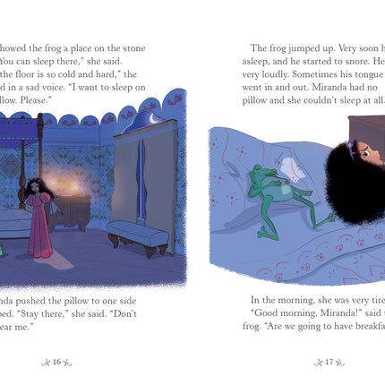 A doua pagina a cartii The Frog Prince