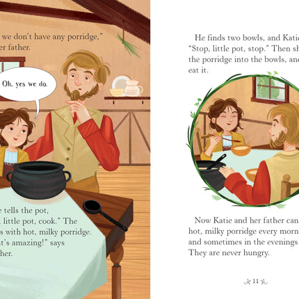 A doua pagina a cartii The Magic Porridge Pot