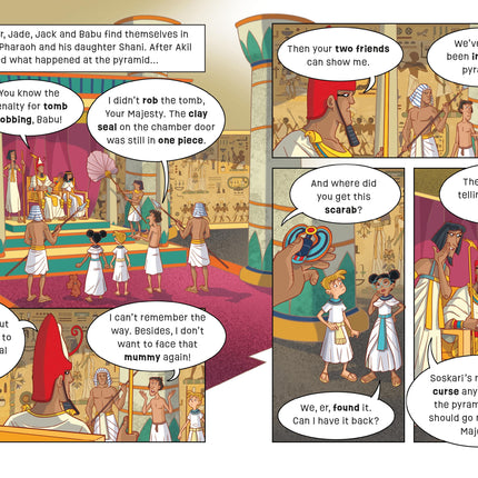 A cincea pagina a cartii The Mummy Mystery