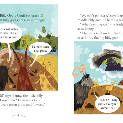 A doua pagina a cartii The Three Billy Goats