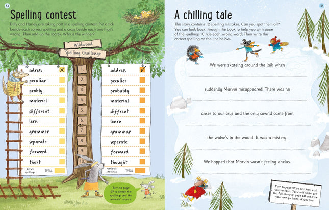 Usborne English and Maths Giant Workbook 8–9 copertă carte educativă