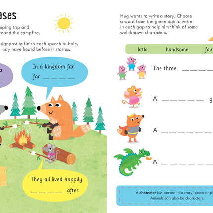 A treia pagina a cartii Usborne Workbooks: Comprehension 5-6