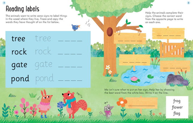 Prima pagina a cartii Usborne Workbooks: Comprehension 5-6