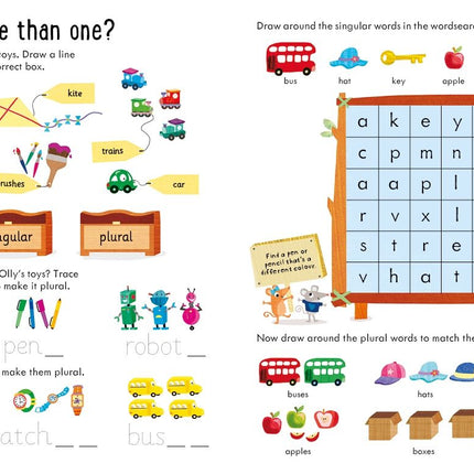 A treia pagina a cartii Usborne Workbooks Grammar & Punctuation 5-6