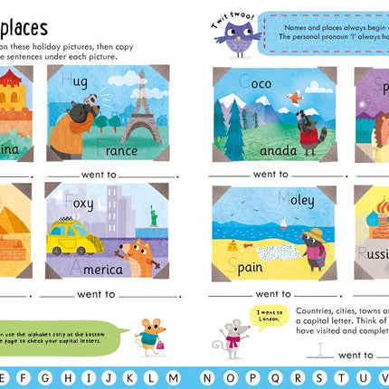 Prima pagina a cartii Usborne Workbooks Grammar & Punctuation 5-6