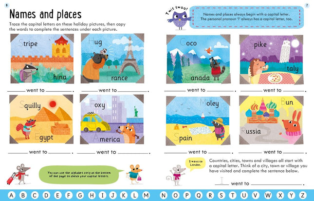 Prima pagina a cartii Usborne Workbooks Grammar & Punctuation 5-6