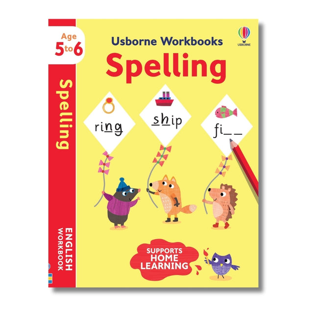 Coperta cartii Usborne Workbooks Spelling 5-6