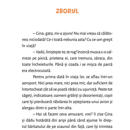 A doua pagina a cartii Vacanță în Portocalia