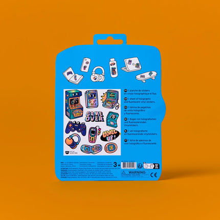 verso pachetului set de stickere OMY Fabulous stickers BIG Game Boy - miniLama