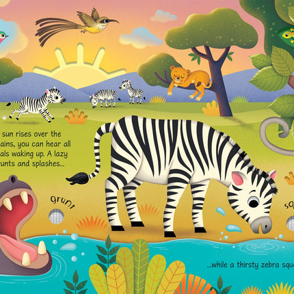 A doua pagina a cartii Wild Animals Sound Book
