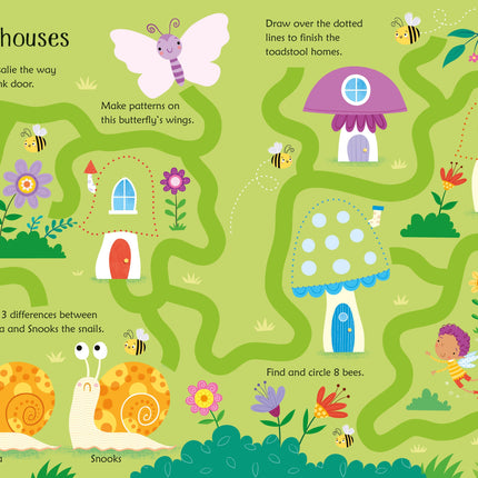 A doua pagina a cartii Wipe-Clean Fairy Activities