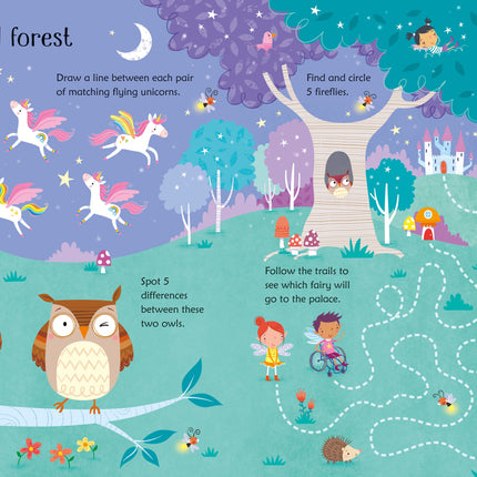 A treia pagina a cartii Wipe-Clean Fairy Activities