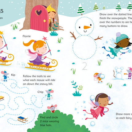 Prima pagina a cartii Wipe-Clean Fairy Activities