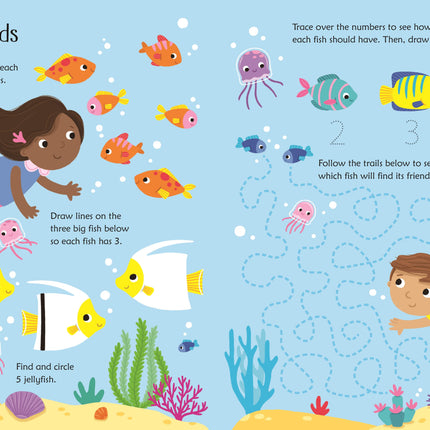 Prima pagina a cartii Wipe-Clean Mermaid Activities