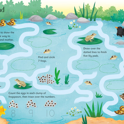 A treia pagina a cartii Wipe-Clean Spring Activities