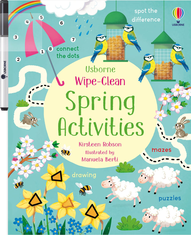 Coperta cartii Wipe-Clean Spring Activities