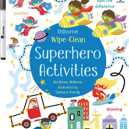 Coperta cartii Wipe-Clean Superhero Activities