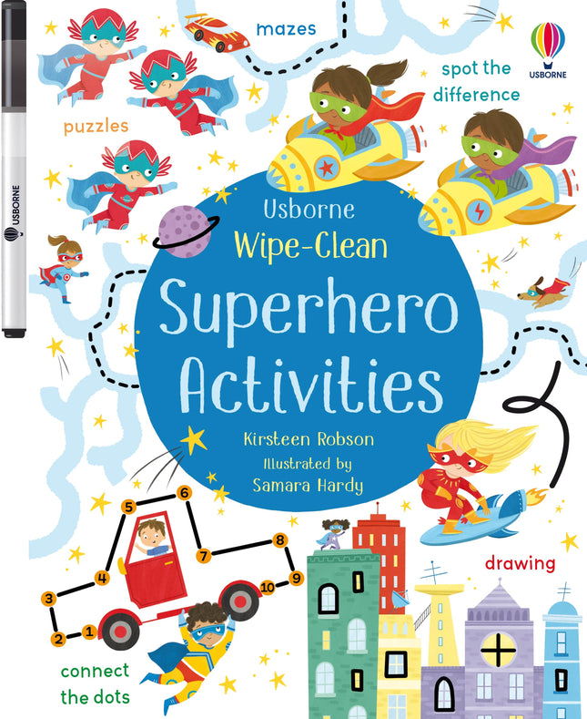 Coperta cartii Wipe-Clean Superhero Activities