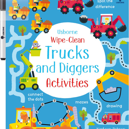Coperta cartii Wipe-Clean Trucks and Diggers Activities