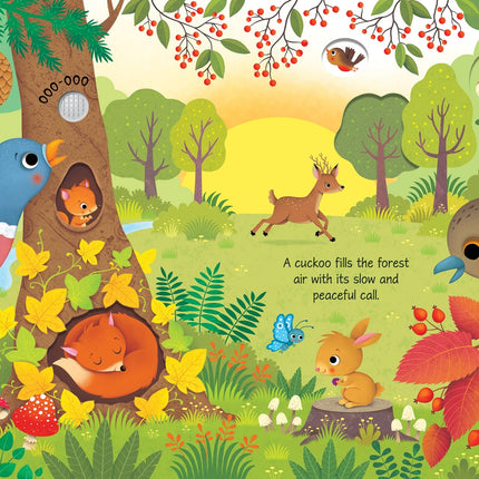 A doua pagina a cartii Woodland Sounds